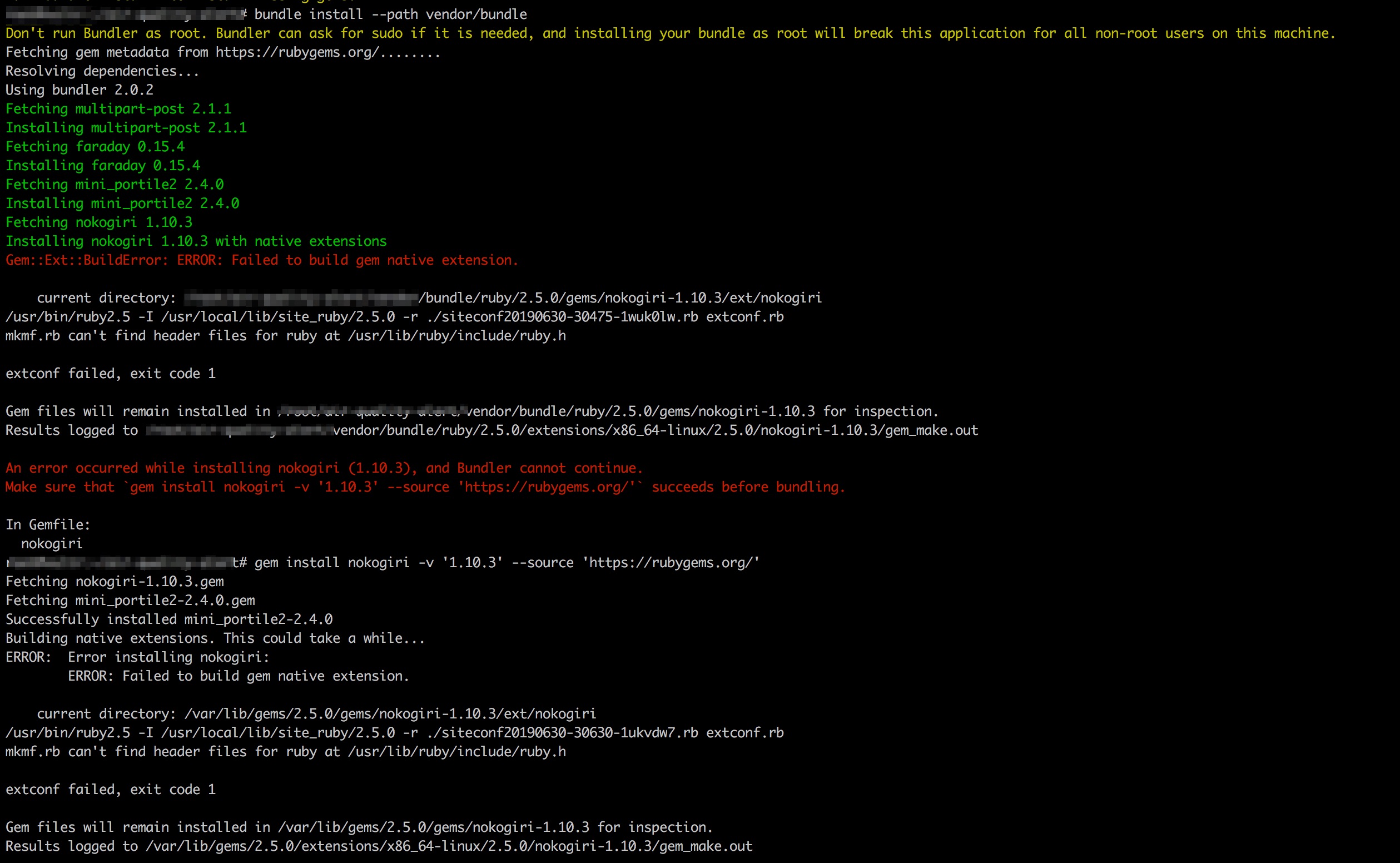install-nokogiri-error-ubuntu