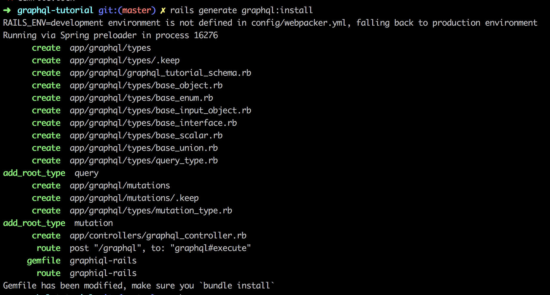 rails graphql installation